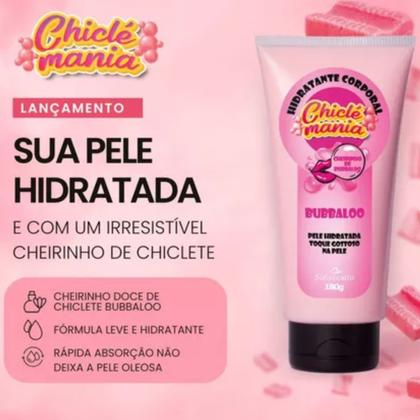 Imagem de Creme Hidratante Chiclé Mania + Oleo Massagem Sensual Beijocas