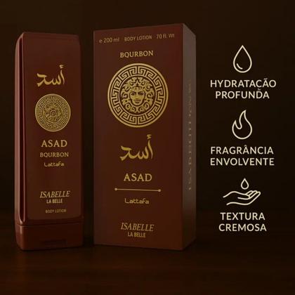 Imagem de Creme Hidratante Corporal Árabe Asad Bourbon Isabelle La Belle 200ml