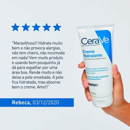Imagem de Creme Hidratante Corporal CeraVe Pele Seca e Extra Seca com Ácido Hialurônico
