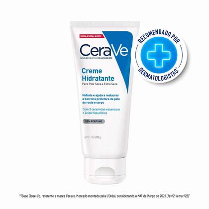Imagem de Creme Hidratante Corporal CeraVe Pele Seca e Extra Seca com Ácido Hialurônico