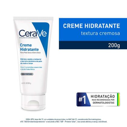 Imagem de Creme Hidratante Corporal CeraVe Pele Seca e Extra Seca com Ácido Hialurônico