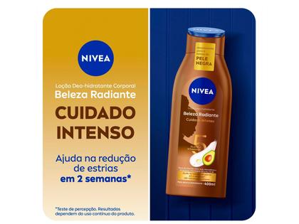 Imagem de Creme Hidratante Corporal para Peles Secas Nivea Beleza Radiante Cuidado Intenso 400ml