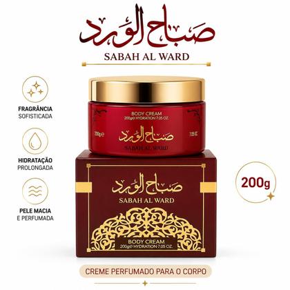 Imagem de Creme Hidratante Corporal Pasta Sabah Al Ward Isabelle 200ml Pasta Sabah Al Ward