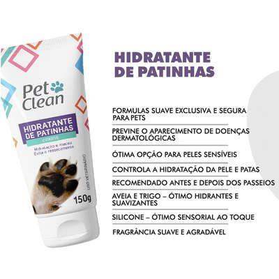 Imagem de Creme Hidratante de Patinhas Pet Clean 150ml Para Cães e Gatos