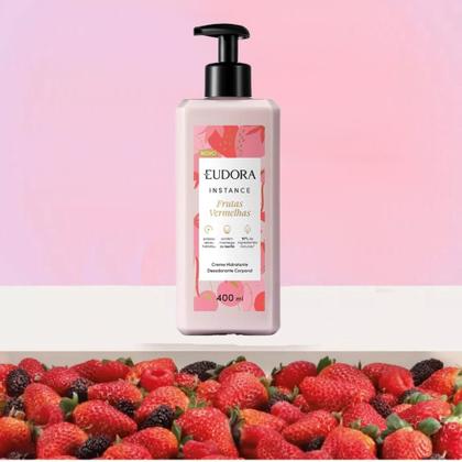 Imagem de Creme Hidratante Desodorante Corporal Eudora Instance Frutas Vermelhas 400ml