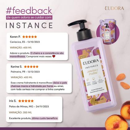 Imagem de Creme Hidratante Desodorante Corporal Instance Ameixa e Praliné 400ml