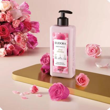Imagem de Creme Hidratante Desodorante Corporal Instance Rosa Absoluta Eudora 400ml REF 59064
