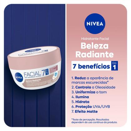 Imagem de Creme Hidratante Facial Nivea Beleza Radiante 7 em 1 100g