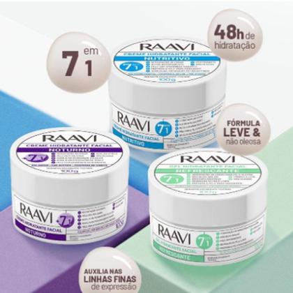 Imagem de Creme Hidratante Facial Raavi Nutritivo 7 em 1 100g