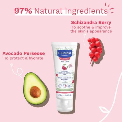 Imagem de Creme hidratante Mustela Baby Soothing para peles muito sensíveis