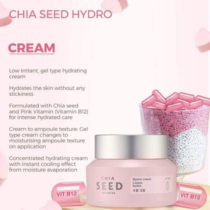 Imagem de Creme hidratante The Face Shop Chia Seed Advanced Hydro Cream