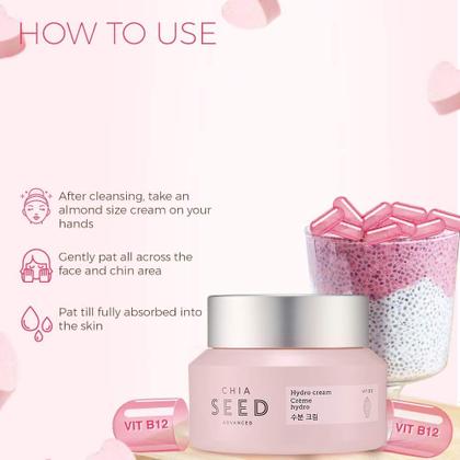 Imagem de Creme hidratante The Face Shop Chia Seed Advanced Hydro Cream