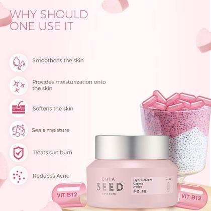 Imagem de Creme hidratante The Face Shop Chia Seed Advanced Hydro Cream