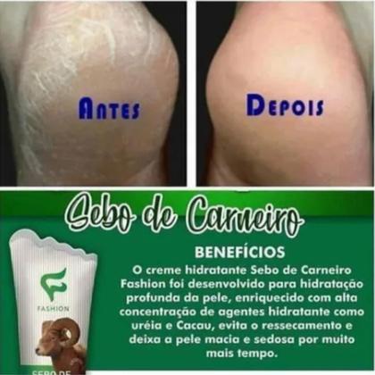 Imagem de Creme Hidratante Tradicional Fashion Sebo de Carneiro Bisnaga 200ml Kit 24 Unidades