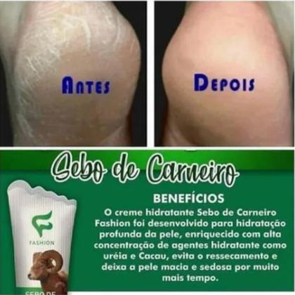 Imagem de Creme Hidratante Tradicional Fashion Sebo de Carneiro Bisnaga 200ml Kit 4