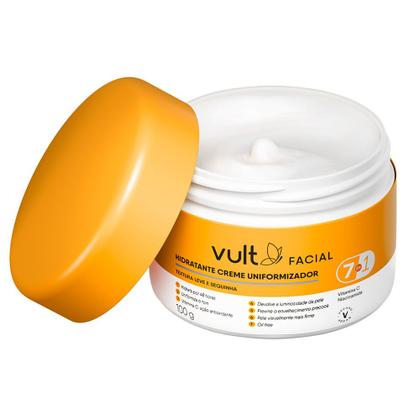 Imagem de Creme Hidratante Uniformizador Facial Vult 7 Em 1 Vitamina C 100g