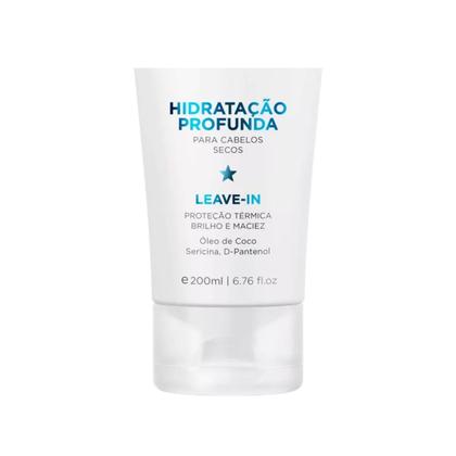 Imagem de Creme Leave-In Hidratação Profunda Definição Antifrizz Proteção Térmica Cabelos Brilho Intenso 200ml Jacques Janine