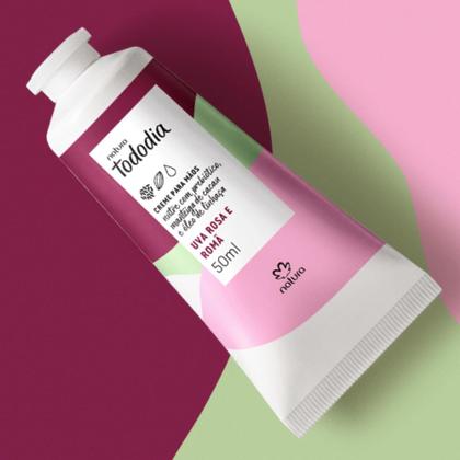 Imagem de Creme Nutritivo para Mãos Natura Tododia Uva Rosa e Romã 50g