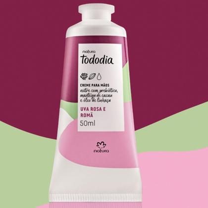 Imagem de Creme Nutritivo para Mãos Natura Tododia Uva Rosa e Romã 50g