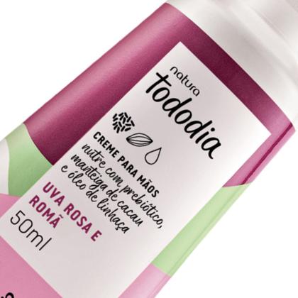 Imagem de Creme Nutritivo para Mãos Natura Tododia Uva Rosa e Romã 50g