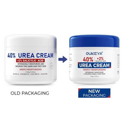 Imagem de Creme OUKEYA Urea 40% com 2% de ácido salicílico para pés 150mL