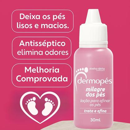 Imagem de Creme para Afinar os Pés Ressecados e Rachados Dermopés 55 g + Loção Demopes Milagre para o Pés