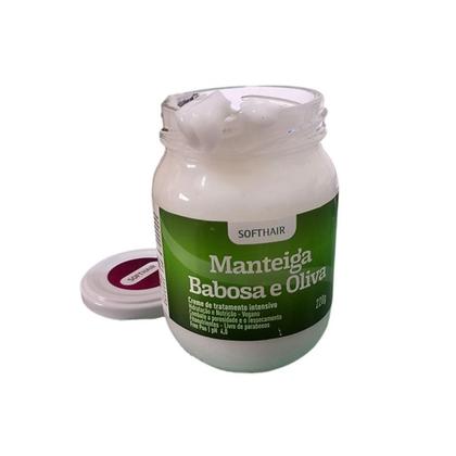 Imagem de Creme Para Cabelo Babosa Aloe Vera E Oliva Com Ativo Natural