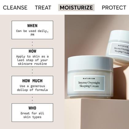 Imagem de Creme para dormir Naturium Intense Overnight 90mL hidratante