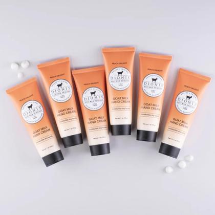 Imagem de Creme para mãos Dionis Goat Milk Skincare 30 ml (conjunto de 6) pêssego
