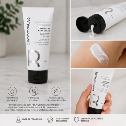 RENEO CELL Rebiotic Cream & B6 Cream セット Creme para mãos e unhas rennova care com biotina, pantenol