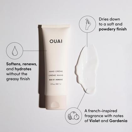 Imagem de Creme para mãos OUAI Thick Creamy Balm com óleo de coco 90mL