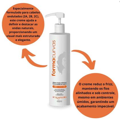 Imagem de Creme Para Pentear Acquaflora Forma Curvas - 2ABC 480ml