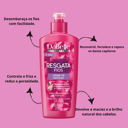 Imagem de Creme Para Pentear DaBelle Resgata Fios 270g