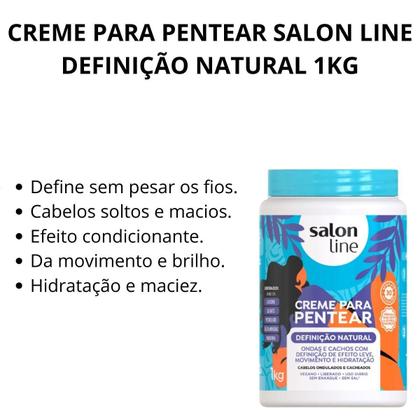 Imagem de Creme Para Pentear Salon Line Definição Natural 1kg