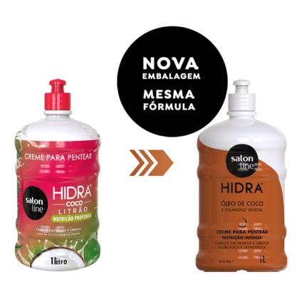 Imagem de Creme para pentear salon line hidra óleo de coco 1l