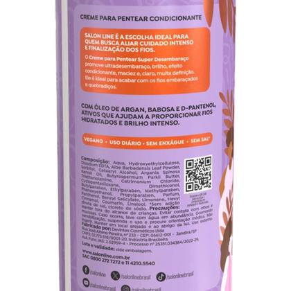 Imagem de Creme para Pentear Salon Line Super Desembaraço 1L
