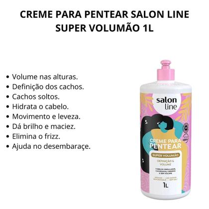 Imagem de Creme Para Pentear Salon Line Super Volumão 1l