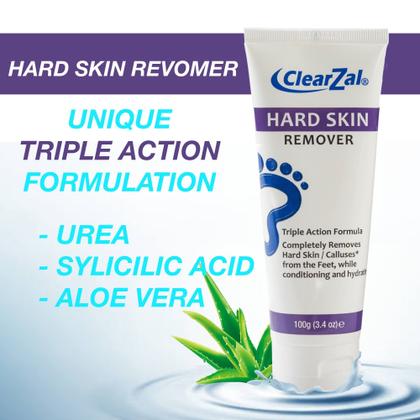 Imagem de Creme para pés ClearZal Hard Skin Caluses Remoção de Milho 100mL