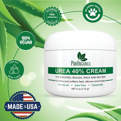 Imagem de Creme para pés PurOrganica Urea 40% removedor de pele morta de calos de milho