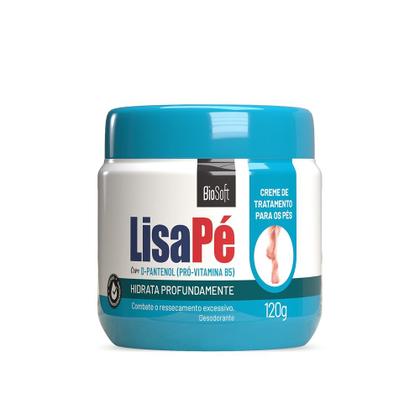 Imagem de Creme para Rachadura nos Pés Ressecados Hidratante LisaPé D-Pantenol 120g Bio Soft