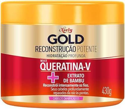 Imagem de Creme Para Tratamento  Niely Gold 430g Reconstrução Potente