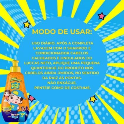 Imagem de Creme Pentear Luccas Neto Ondulado e Cacheados - 250ml