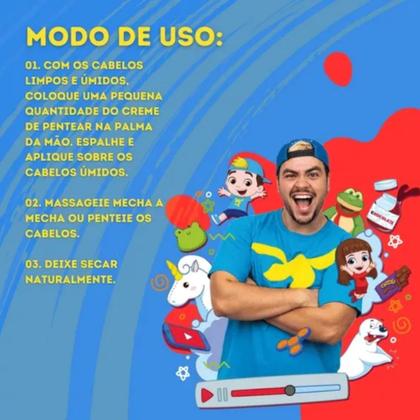 Imagem de Creme Pentear Luccas Neto Todos os Tipos de Cabelos - 250ml