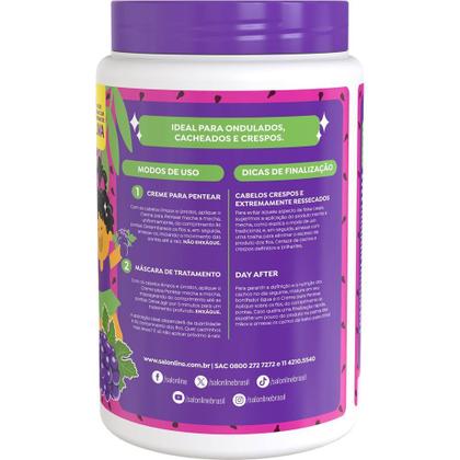 Imagem de Creme Pentear Salon Line Cachinhos Kids Cheirinho Uva 1kg