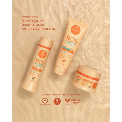 Imagem de Creme pré e pós solreparação de danos e ação antiesverdeamento s.o.s 240g - haskell