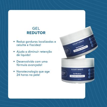 Imagem de Creme Redutor de Gordura Celulite e Flacidez 200g - Queima Gordura - Cicatribem - 2 Unidades