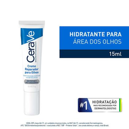 Imagem de Creme Reparador para Olhos com Ácido Hialurônico e Ceramidas CeraVe