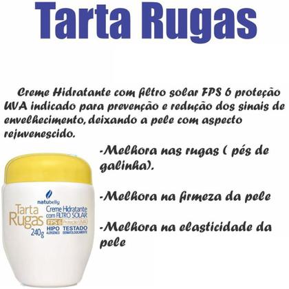 Imagem de Creme Tarta Rugas Antirugas Hidratante com Filtro Solar 240g Natubelly