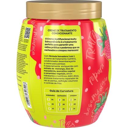 Imagem de Creme Tratamento Salon Line Cachos Sonhos Morango 3 em 1 Multy Extraordinário 1 Kg