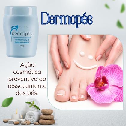 Imagem de Cremes para Tratamento e Hidratação de Pés Rachados: 1 Dermopés Azul 230g + 1 Dermopés Rosa 230g